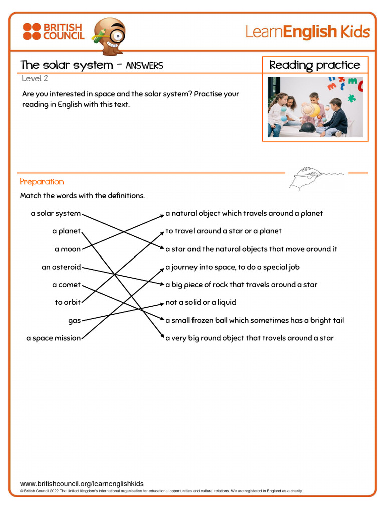 Bc-Reading-Solar System - Key | PDF | Planets | Solar System