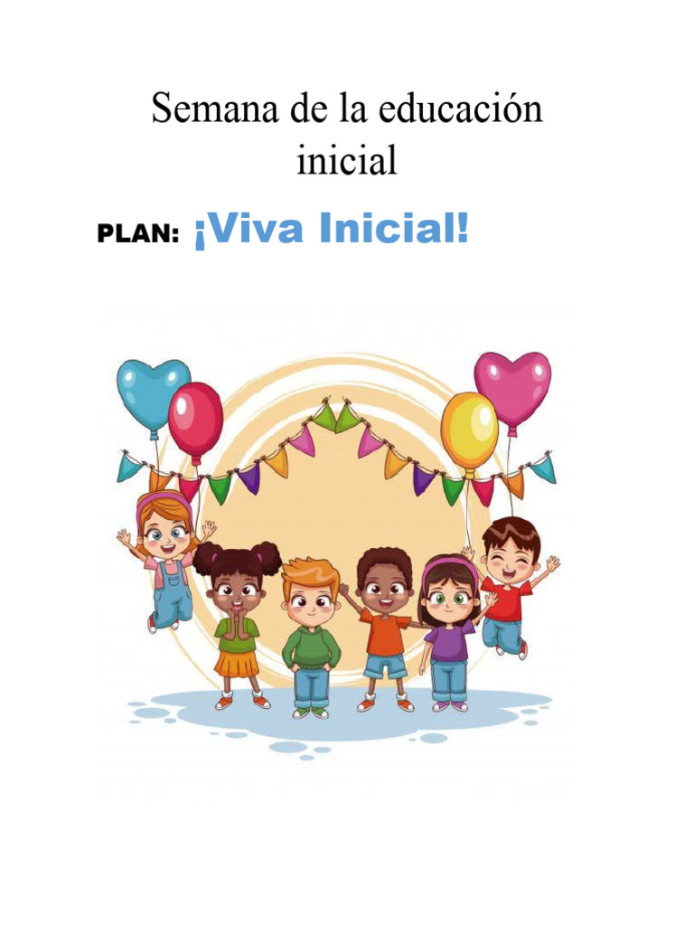 Semana de Educación Inicial 2023 | PDF | Artes del Lenguaje y ...