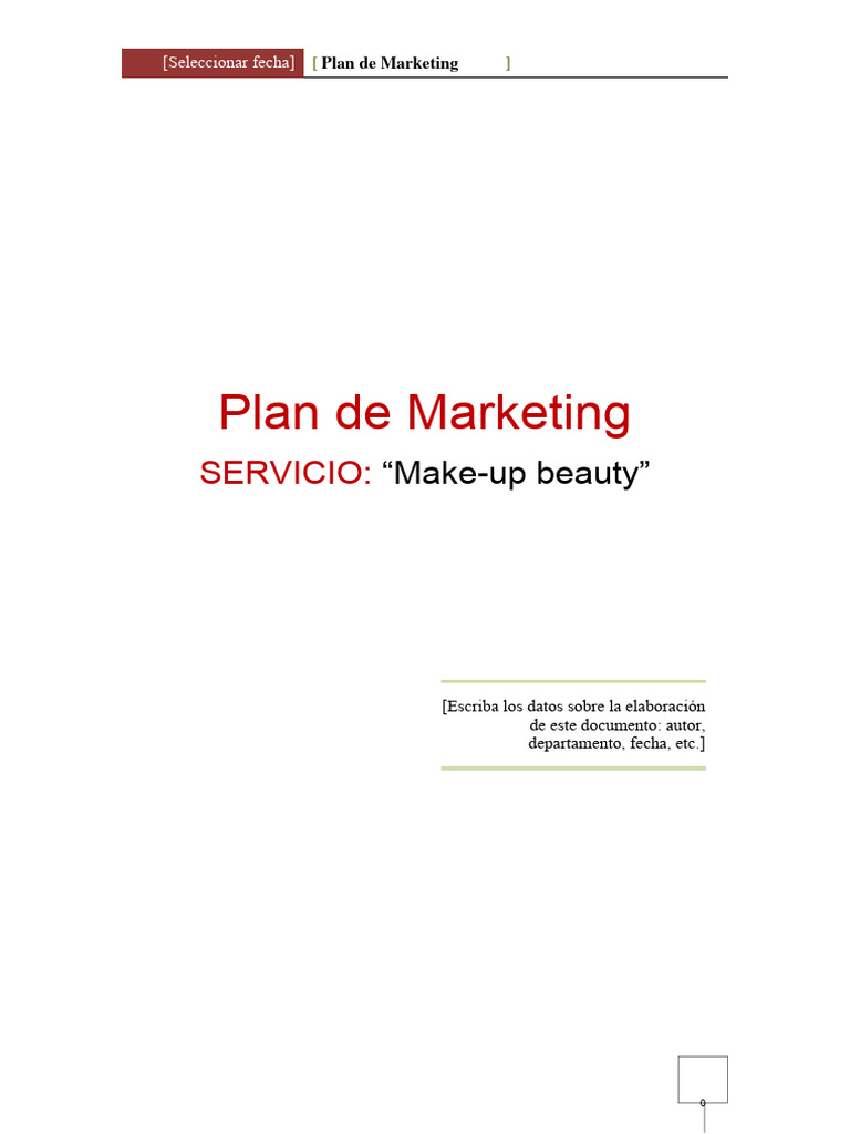 Plan de Marketing | PDF | Marketing | Mercado (economía)