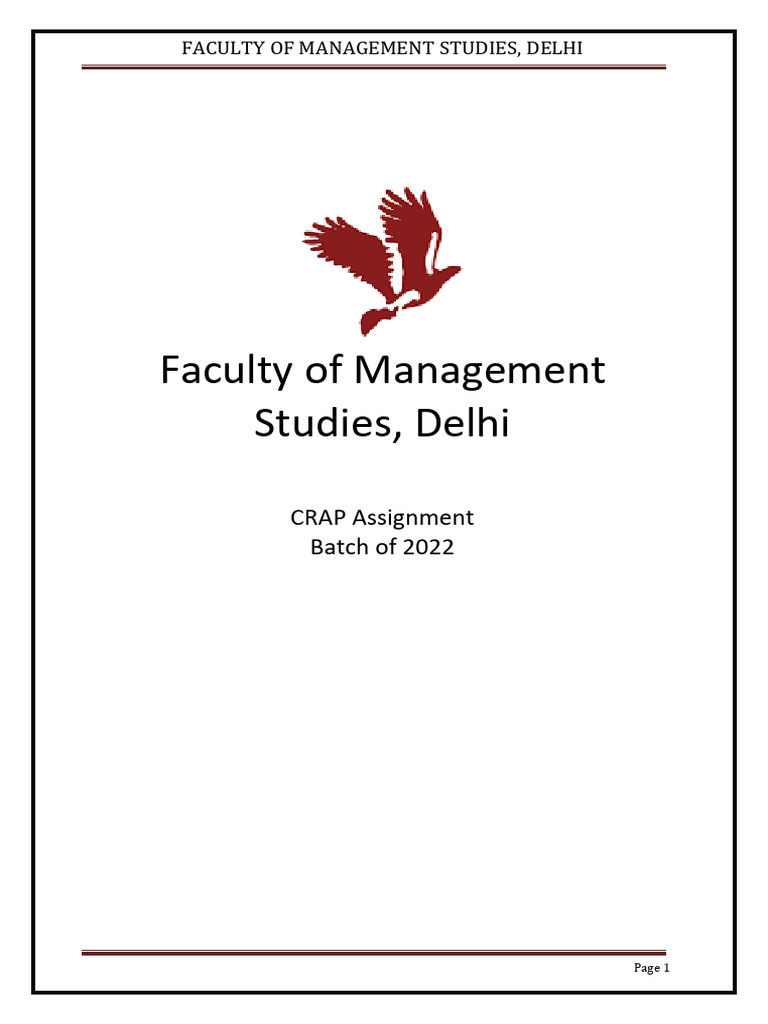 CRAP Assignment 2 - Batch of 2022 | PDF