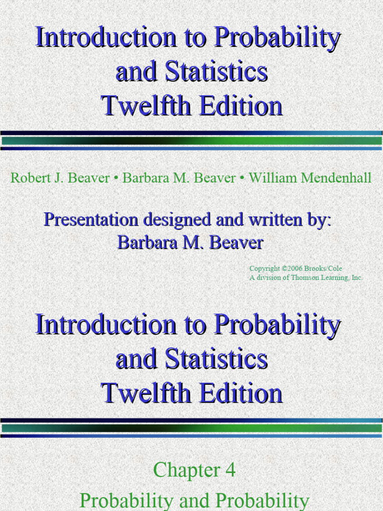 Chapter 04 STAT 410 | PDF | Probability | Statistics
