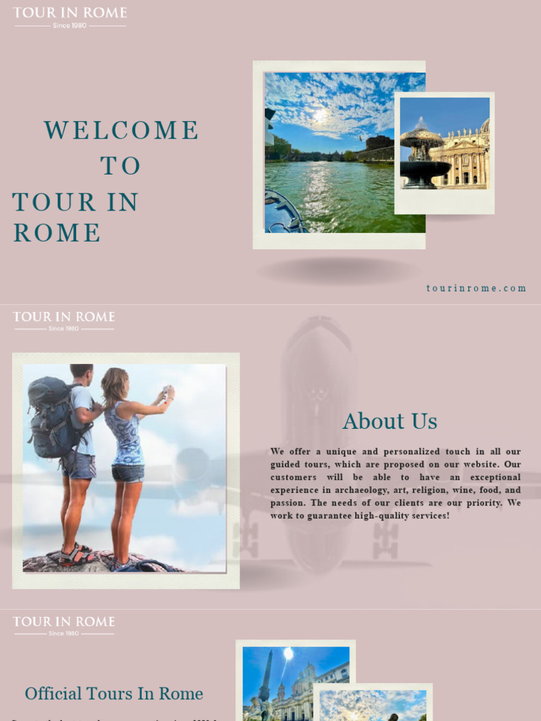 Official Tours in Rome | PDF | Travel | Cooking, Food & Wine