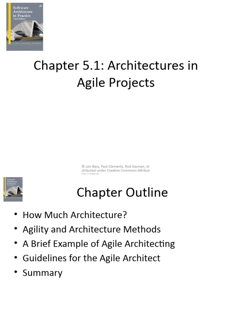 Chapter 5.1 - Architectures in Agile Projects | PDF | Agile Software ...
