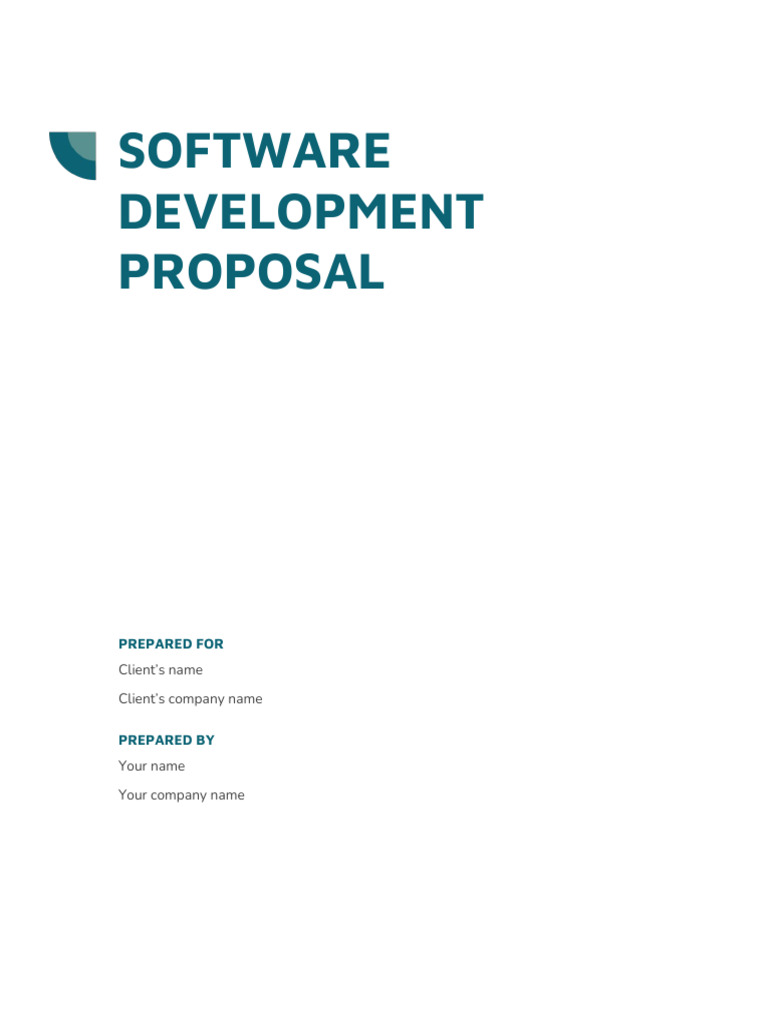 Custom Software Development Proposal | PDF | Software Release Life ...