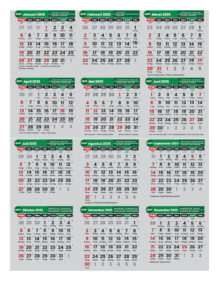 Kalender 2025 | PDF