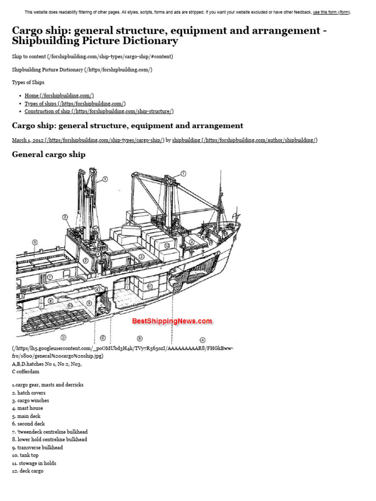 Cargo Ship | PDF | Mast (Sailing) | Oil Tanker