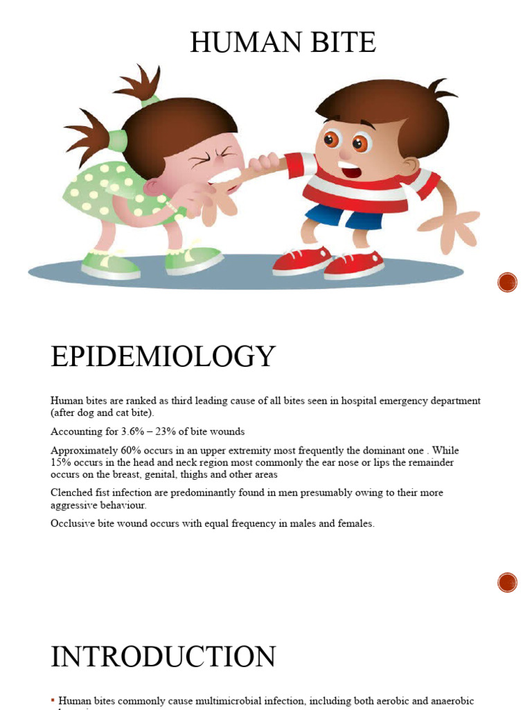 Human Bite Pdf Infection Wound