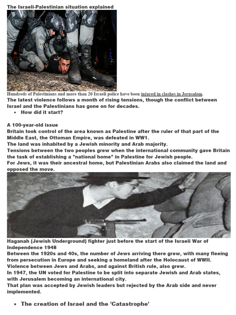 Palestine Explained | PDF | Israel | World Politics
