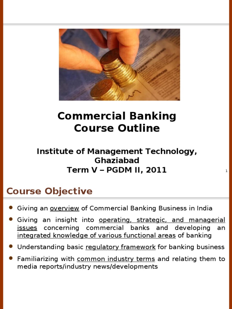 Commercial Banking Course Outline | PDF