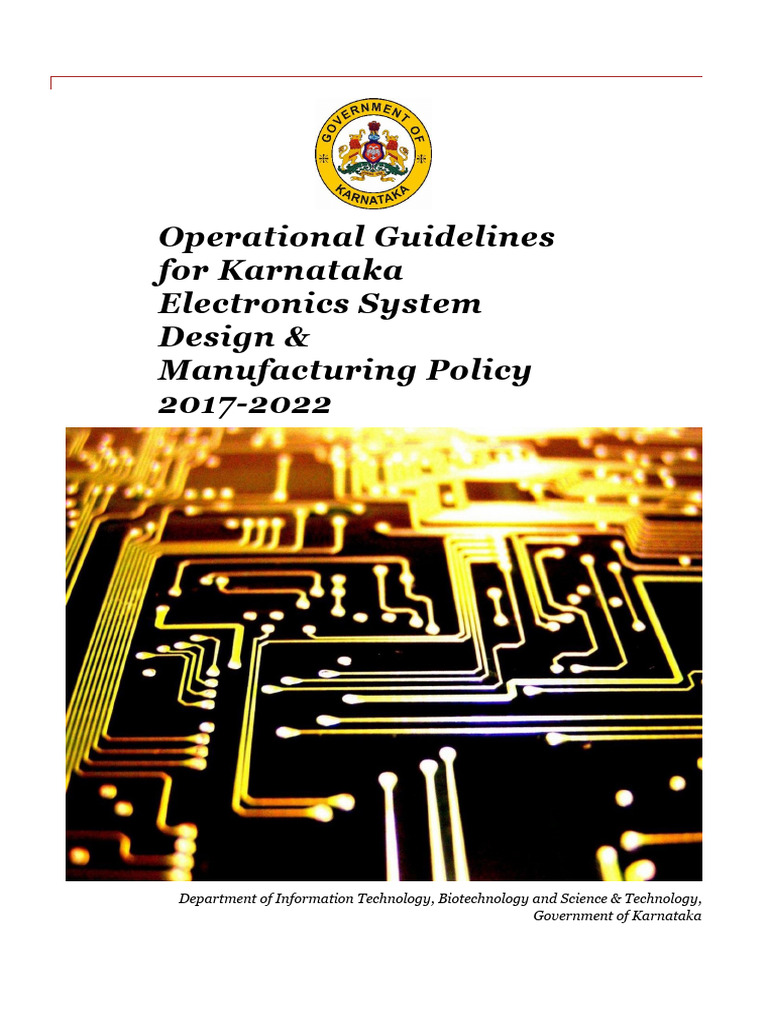 Karnataka ESDM Policy Guidelines 2017-22 | PDF | Patent | Audit