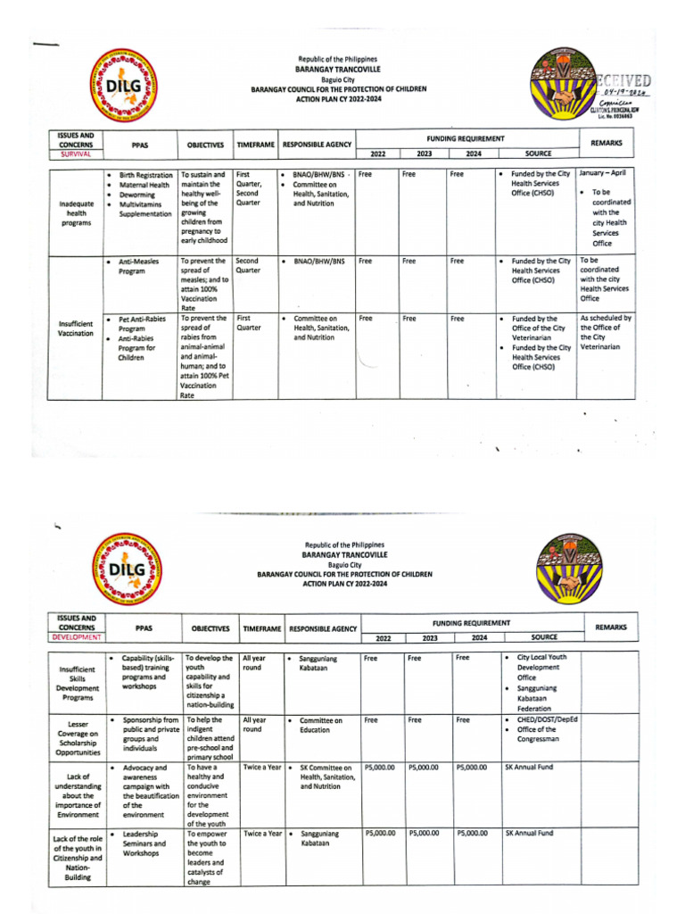 BCPC Action Financial Plan | PDF