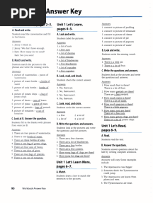 Let's Go 5 Workbook Answer Key - 5th Edition (WWW - Languagecentre.ir)
