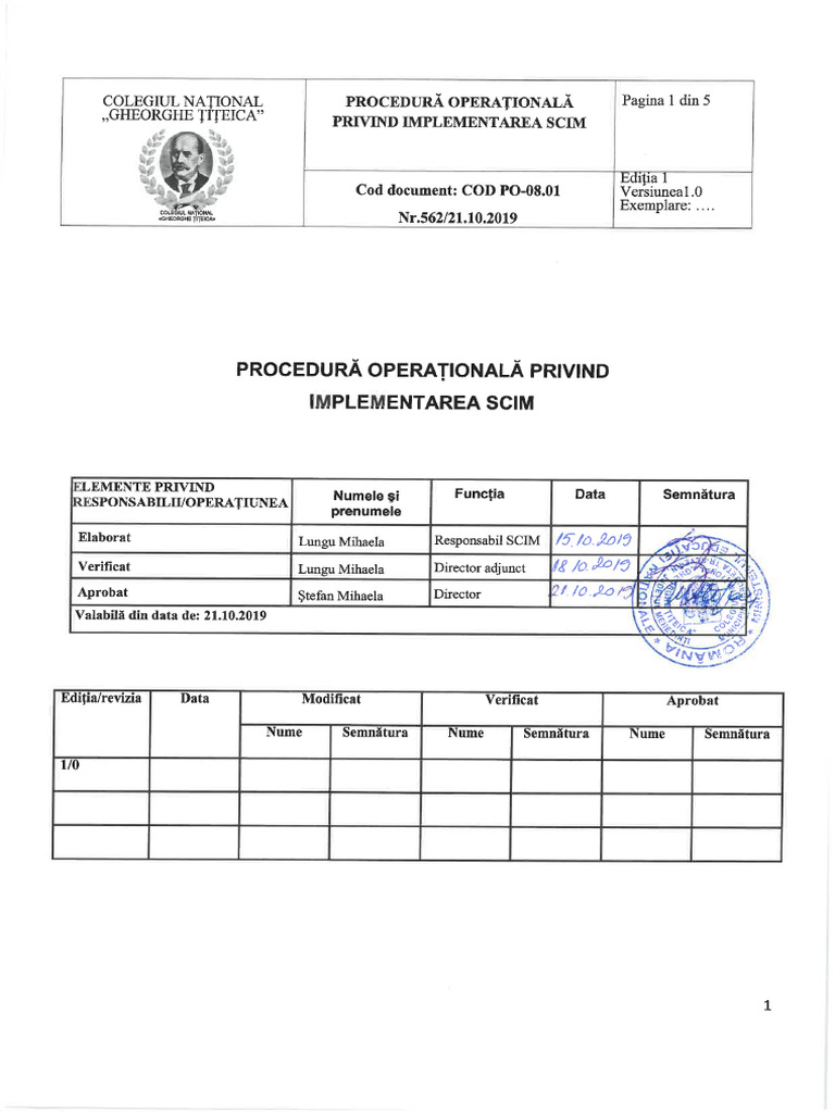 PO Implementare SCIM | PDF