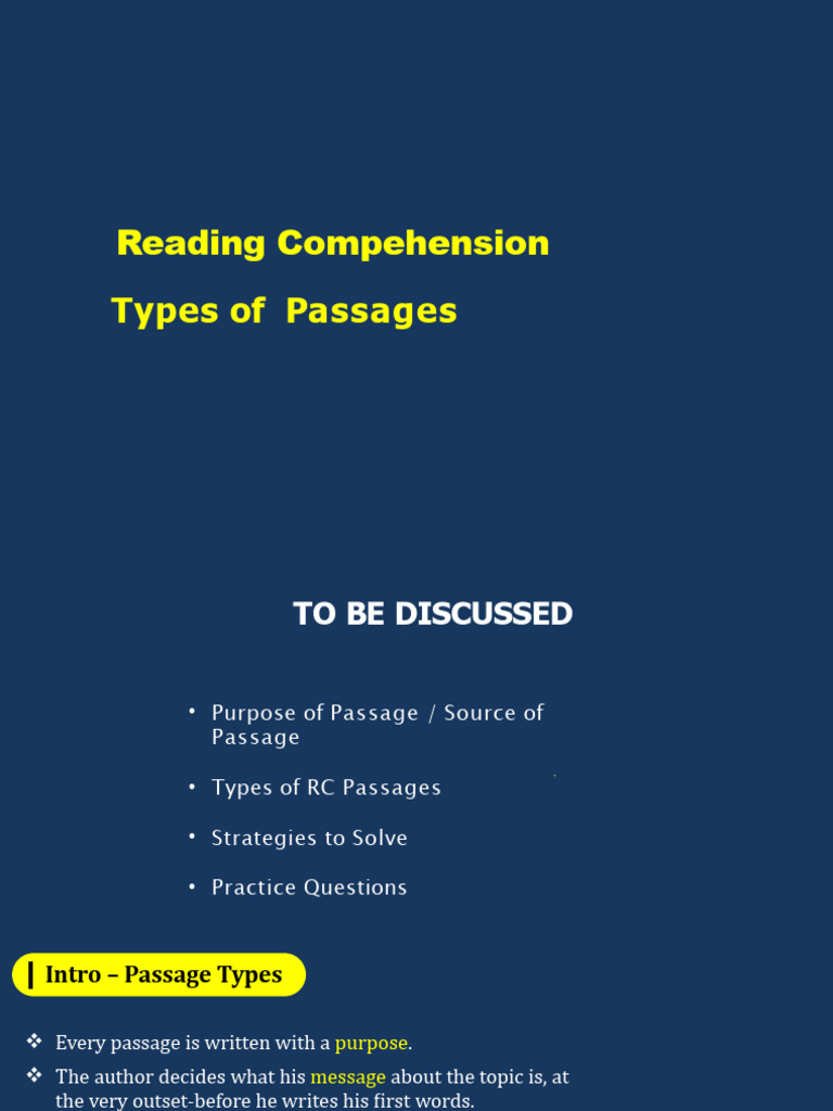 Types of Reading Comprehension Passages | PDF | Cost Of Living | Nicotine