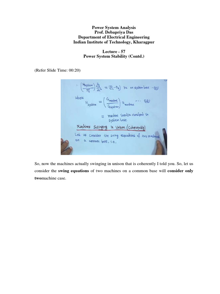 Power System Stability Analysis | PDF | Electric Power Transmission ...
