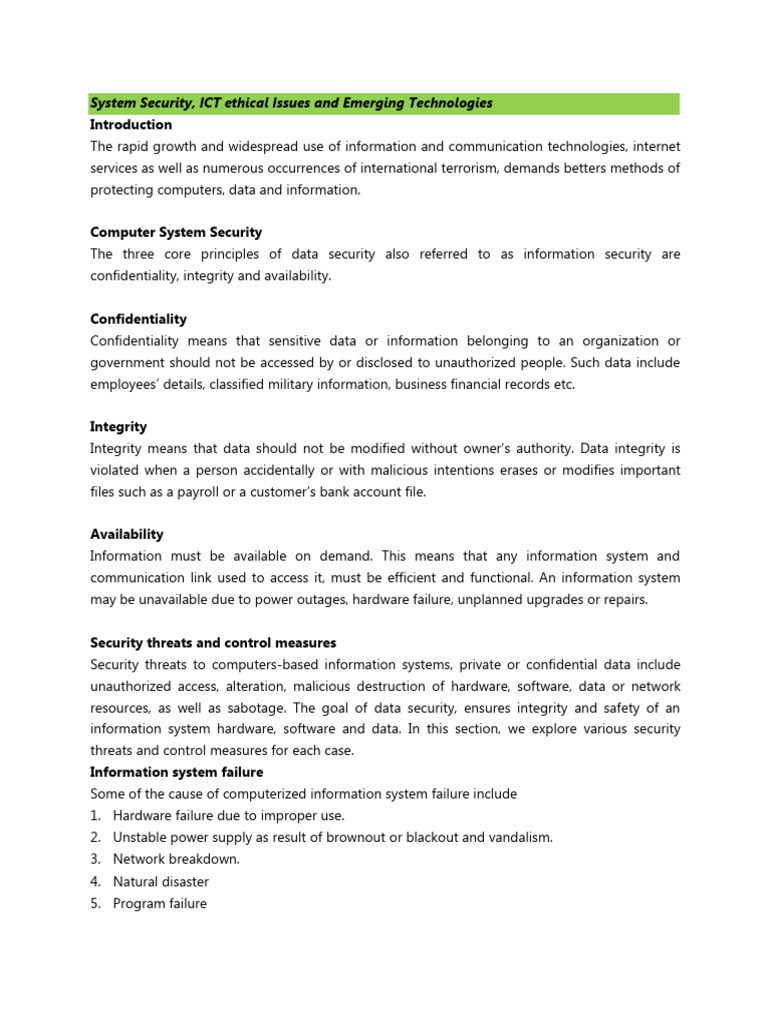 ICT Security Threats and Solutions | PDF | Computer Virus | Security