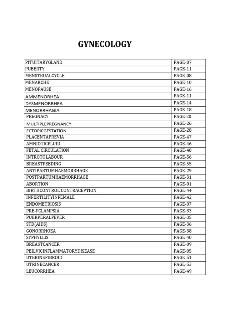 Comprehensive Gynecology Guide | PDF | Gynaecology | Genitourinary ...