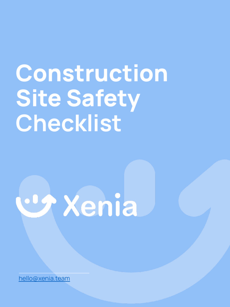 Construction Site Safety Checklist | PDF | Personal Protective ...