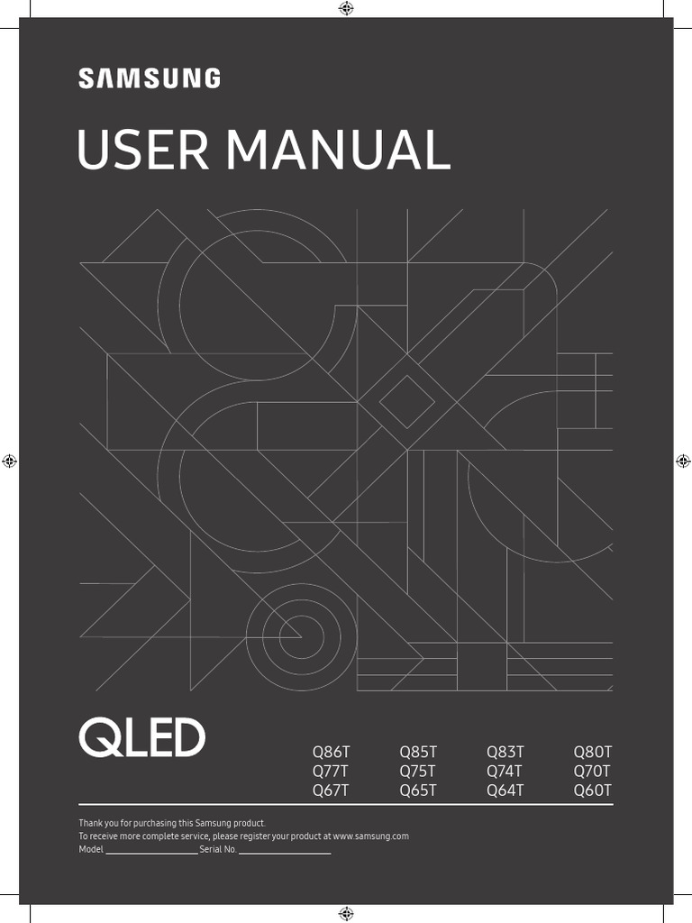 USER MANUAL TV Samsung QE55Q70T | PDF | Control remoto | Punto de