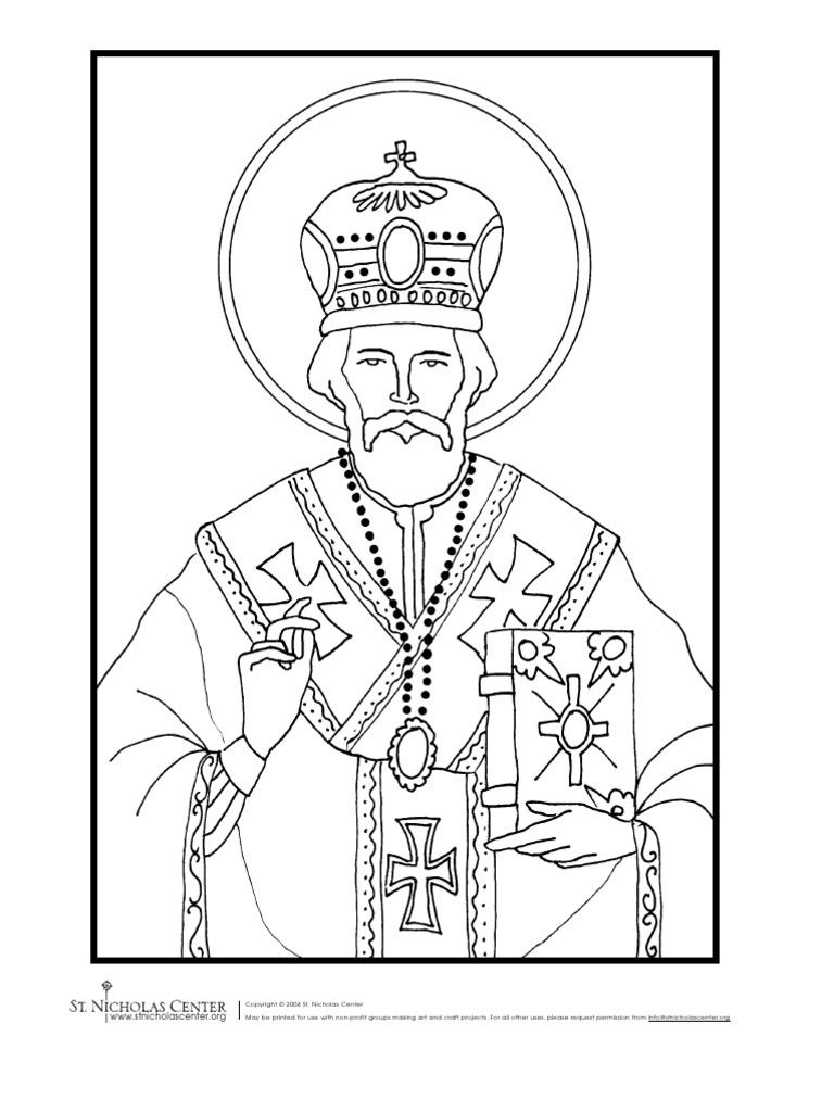 Planse De Colorat Sf Nicolae Patent