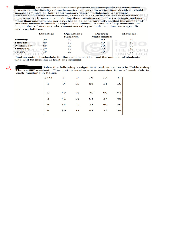 Assignment Problems | PDF