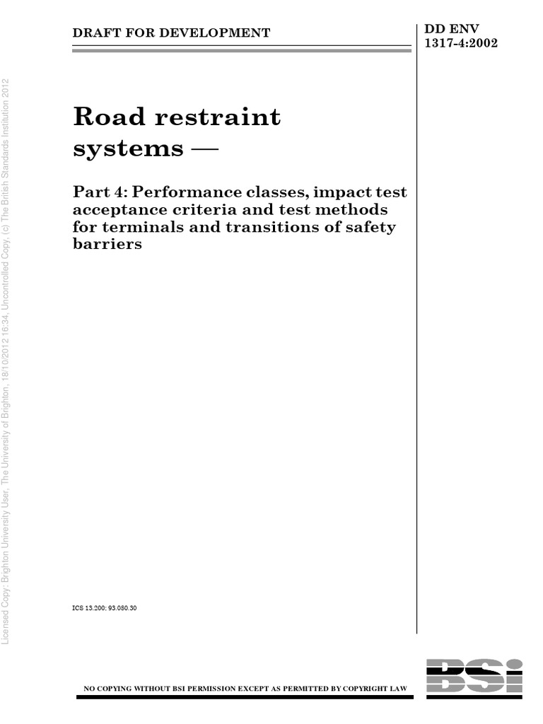 Env 1317-4 | PDF | Acceleration