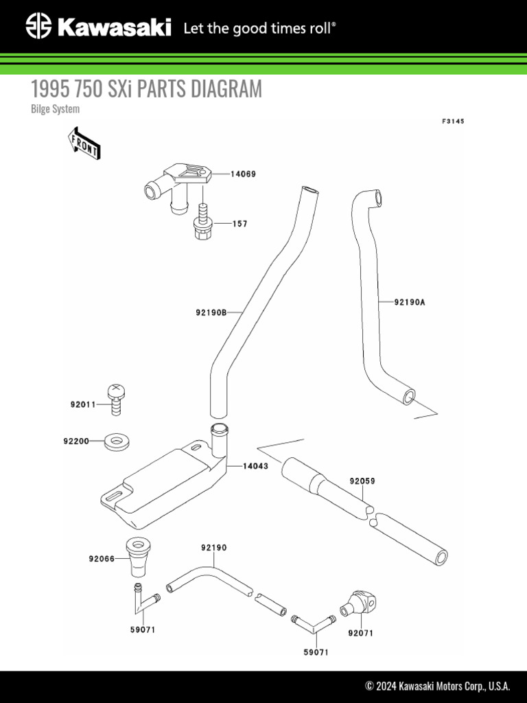 1995 Kawasaki 750sxi Parts Manual | PDF | Mechanical Engineering