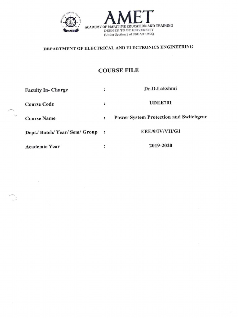 Course File | PDF