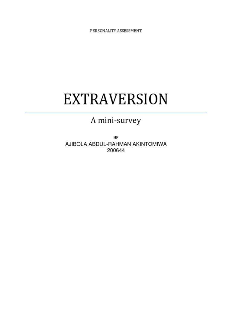 pdf-extraversion-a-mini-survey-pdf-extraversion-and-introversion