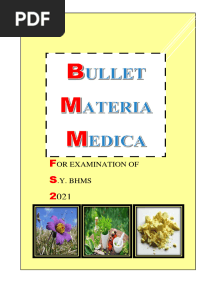 Bullet Materia Medica For Examination 2021 by Shital