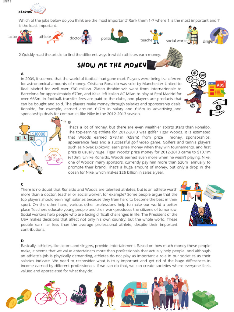 f5 Unit 3 Reading | PDF | Salary | Teachers