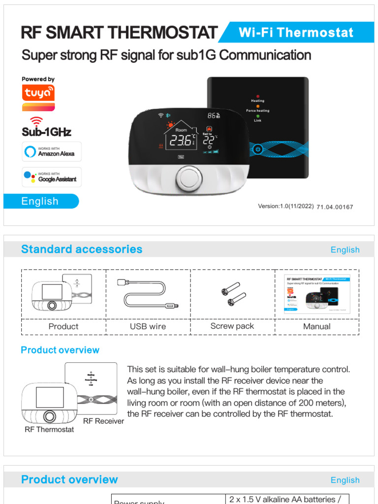 Trywise Thermostat Connecté WiFi Pour Chaudière à Gaz, Thermostat D A Gaz Thermostat Dambiance Programmable Controleur De Temperature Mural Avec Numerique 3a Noir 91911309 Trywise Thermostat Connecté WiFi Pour Chaudière à Gaz, Thermostat D A Gaz Thermostat Dambiance Programmable Controleur De Temperature Mural Avec Numerique 3a Noir 91911309