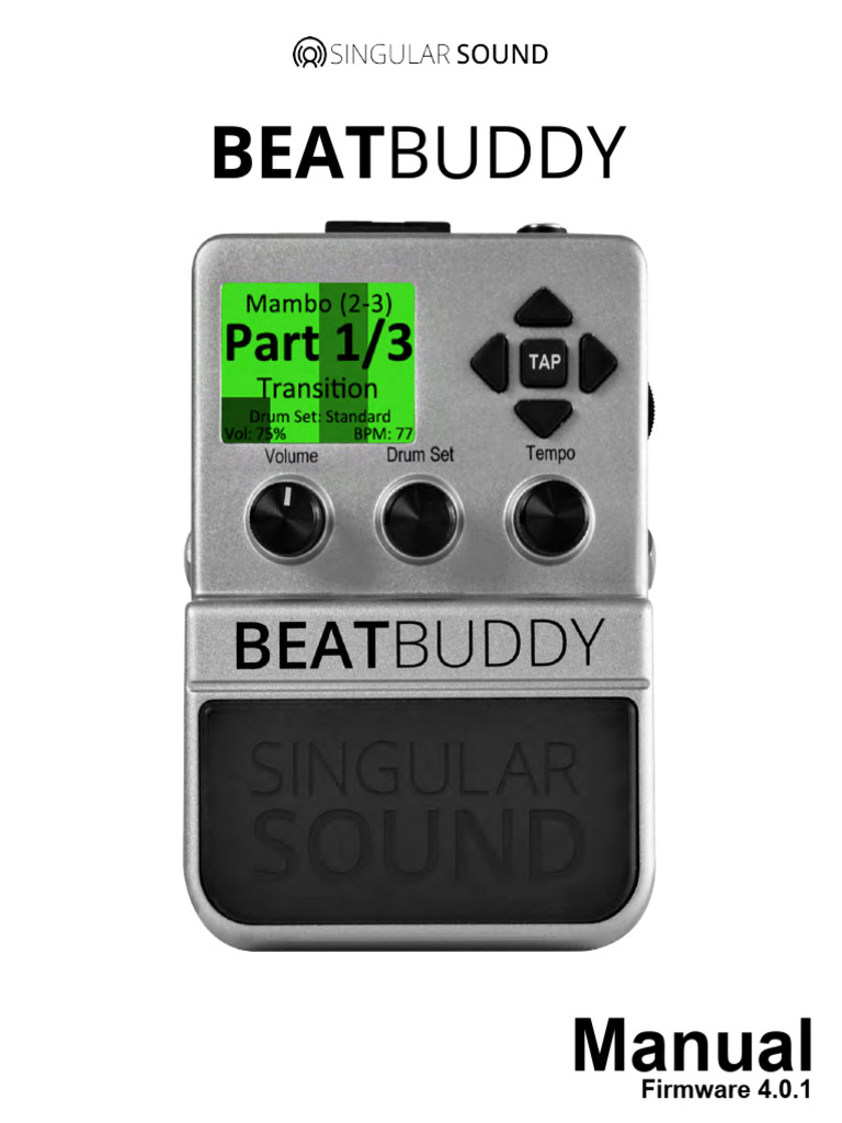 Beatbuddy+manual+ Firmware+4.0.1 +printer | PDF | Drum Kit | Audio ...