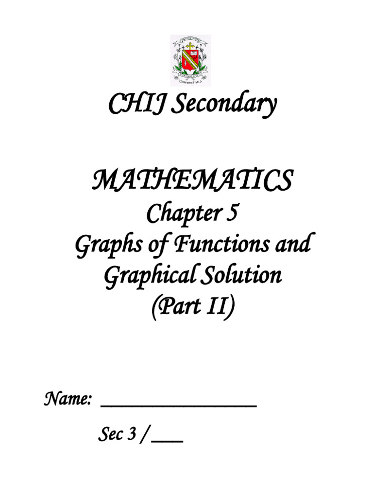 2022 graphs of functions part 2 with solutions pdf speed