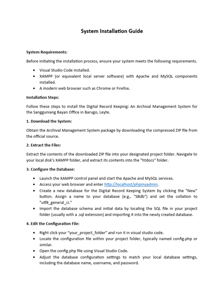 Installation guide pdf databases computer file