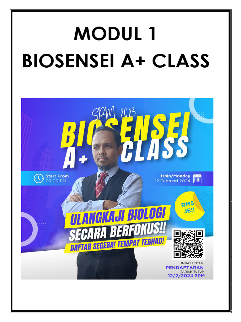 Modul 1 Biosensei A+ Class SPM 2023 - Pewarisan-1 | PDF | Science ...