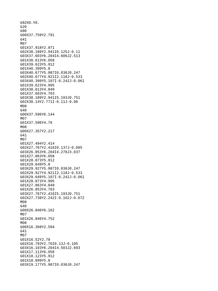 CNC G-Code Programming Sequence | PDF