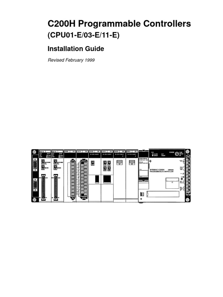 Omron C200H (Install) | PDF | Personal Computers | Input/Output