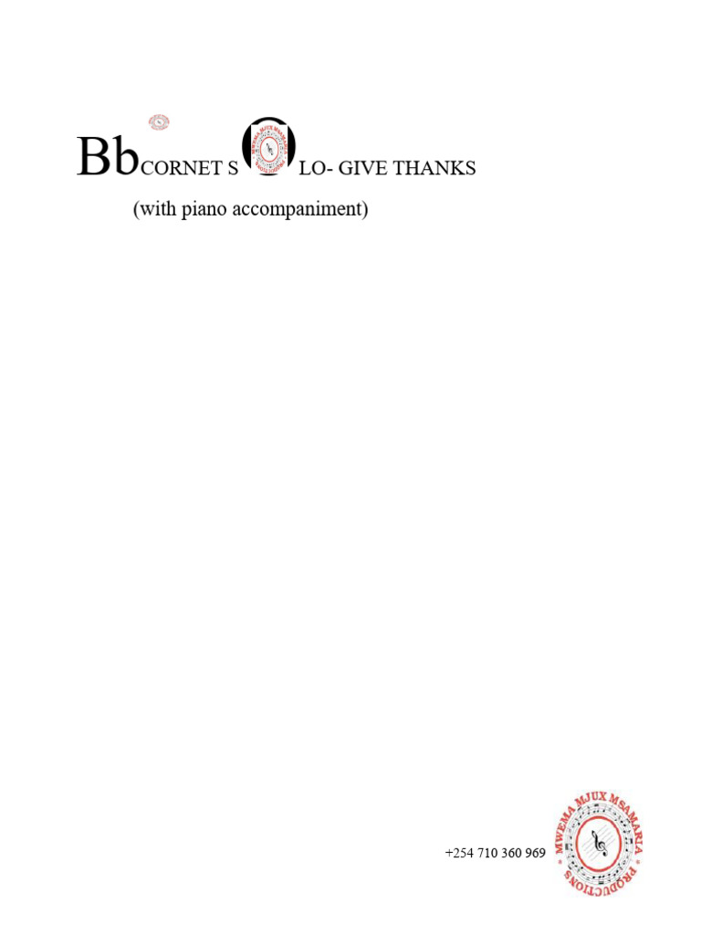 Give .Thanks Scores | PDF