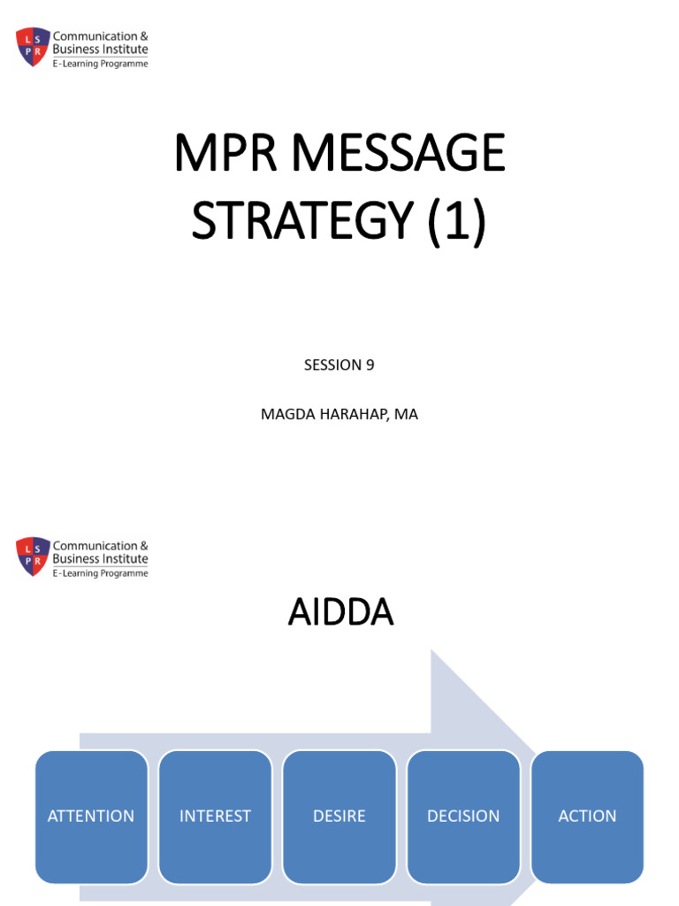 Marketing PR - Purel5301 - SESSION 9 - MPR MESSAGE STRATEGY 1 | PDF