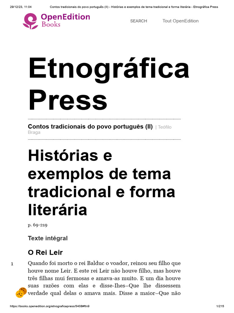 A Lenda de Machim e Ana de Harfet | PDF | Amor | Portugal