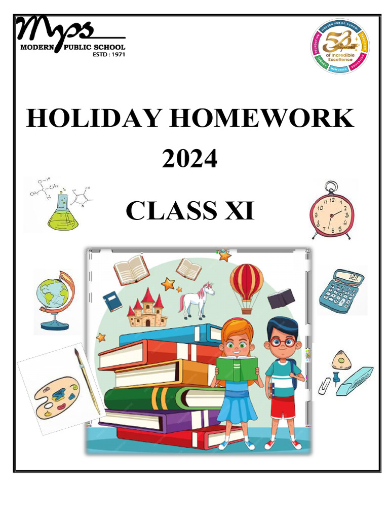 Holiday Homework Guidelines for Class XI | PDF | Input/Output ...