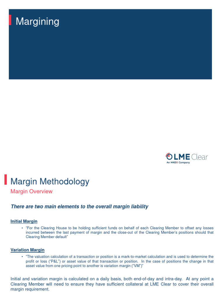 Understanding Margining in Clearing Houses | PDF | Futures Contract ...