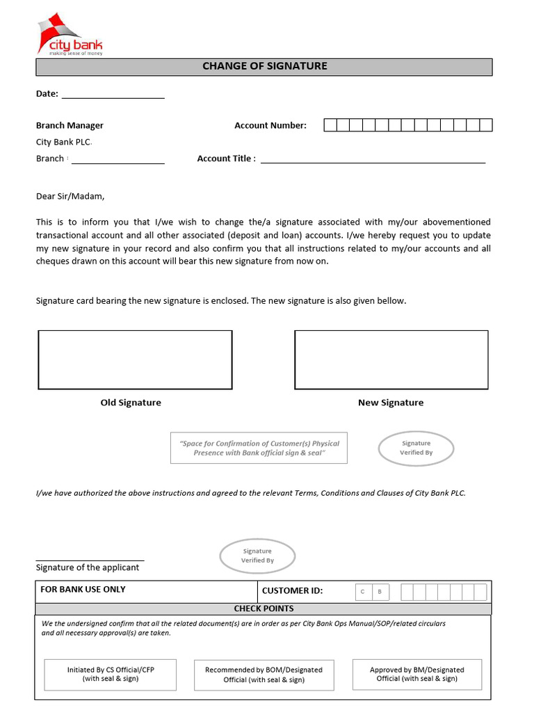 Change of Signature-1 | PDF