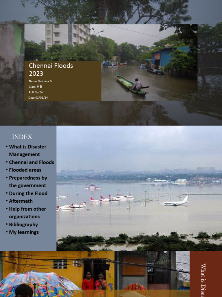 Chennai Floods 2023 PDF Flood Tropical Cyclones