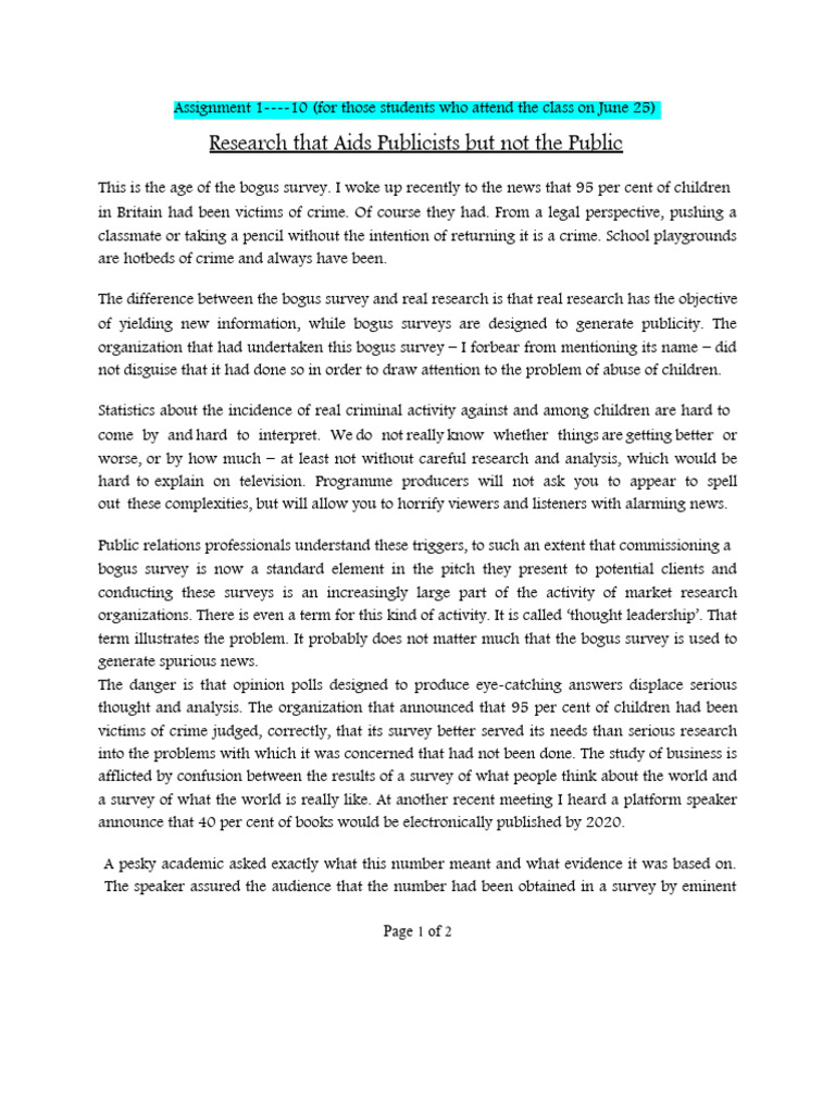 Assingment i pdf io pdf opinion poll thought