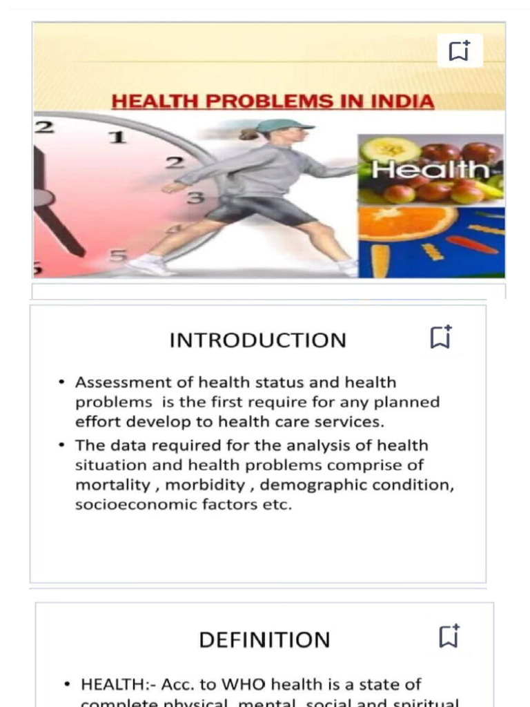 Health Problems in India | PDF