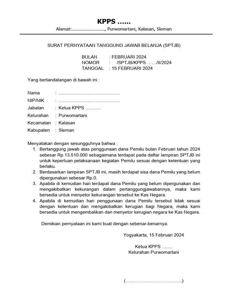 Format DN.04 SPTJB KPPS | PDF