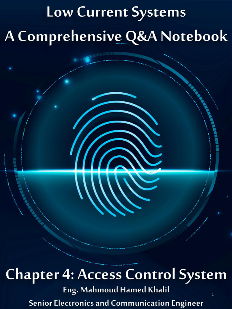 Low Current Systems - Chapter 4 - Access Control System | PDF | Access ...
