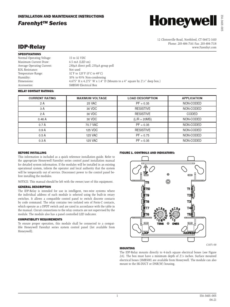 Idp Relay Manual | PDF | Relay | Electrical Wiring